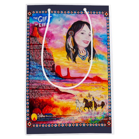 Geschenk-Tasche glatt Mittlere Geschenktüte (Vorderseite)