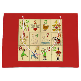 Geschenk-Tasche - groß, glatte ZWÖLF TAGE VON Große Geschenktüte