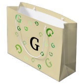 Geschenk-Tasche (Lrg) - durcheinandergebrachte Große Geschenktüte (Rückseite Schrägansicht)