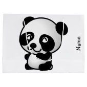Geschenk-Tasche. Panda Große Geschenktüte (Rückseite)