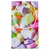 Geschenk-Tasche - Süßigkeits-Gesprächs-Herzen Kleine Geschenktüte (Rückseite)