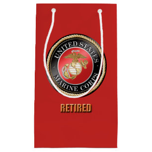 Geschenk-Tasche USMC Retireed Kleine Geschenktüte