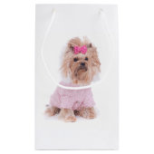 Geschenk-Tasche Yorkshires Terrier Kleine Geschenktüte (Rückseite)