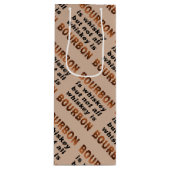 GESCHENK-TASCHEN - nicht aller Whisky ist BOURBON! Geschenktüte Für Weinflaschen (Vorderseite)
