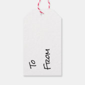 Geschenk Tgas - Dancing Gnome, Tree & Snowman Geschenkanhänger (Rückseite)