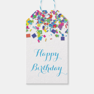 Geschenk-Umbau Regenbogenconfetti- Geschenkanhänger