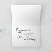 Geschenk und Lilien für 80 Jahre Karte (Innenseite)