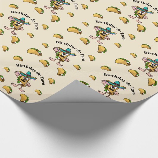 Geschenk-Verpackung Birthday de Taco Geschenkpapier (Ecke)