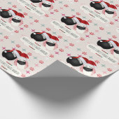 Geschenk-Verpackung der frohen Weihnacht-HABIBI Geschenkpapier (Ecke)