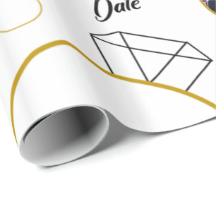 Geschenk-Verpackung des Brautparty-/Verlobung mit Geschenkpapier