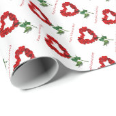 Geschenk-Verpackung Rosen-Blumenblattglückliche Geschenkpapier (Rolleneckpunkt)