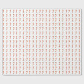 Geschenk-Verpackung - Zuckerstangen Geschenkpapier (Flach)