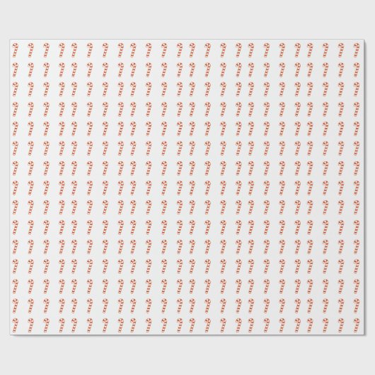 Geschenk-Verpackung - Zuckerstangen Geschenkpapier (Flach)