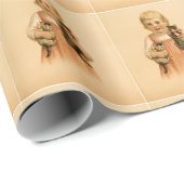 Geschenk-Verpackung - zwei Kätzchen Geschenkpapier (Rolleneckpunkt)