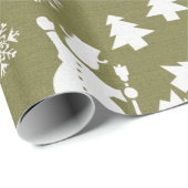 Geschenk-Verpackungspapier des Weihnachtssnowman Geschenkpapier (Rolleneckpunkt)