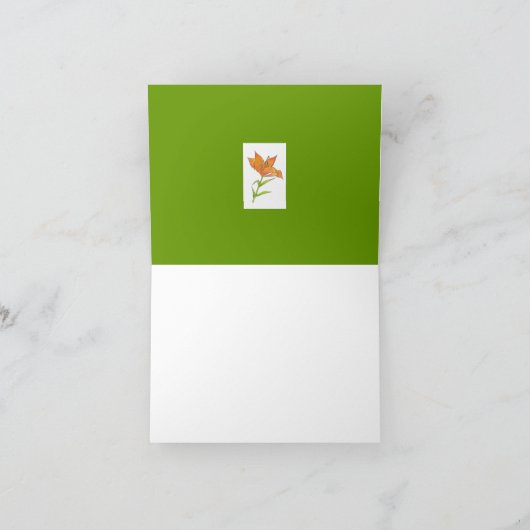 Geschenk Vielen Dank Karte (Innenseite)