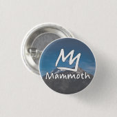 Geschenk Vintage Mammoth Mountain Skigebiet Berge Button (Vorne & Hinten)