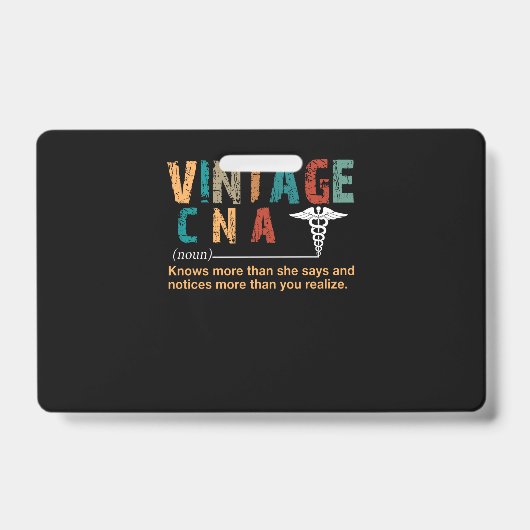 Geschenk| Vintages CNA Sinnvolles Geschenk Ausweis (Vorderseite)