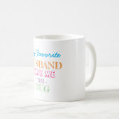 Geschenk vom Ehemann an die Ehefrau Kaffeetasse (VorderseiteRechts)