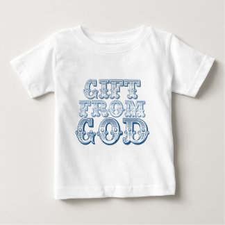 GESCHENK VOM GOTT im Blau Baby T-shirt