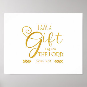 Geschenk vom Lord, GoldSchriftart Poster