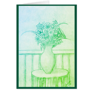 Geschenk von Blume - Grün