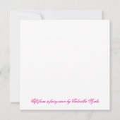 Geschenk von der Feen-Zaunkönig-Platz-Grußkarte Karte (Rückseite)