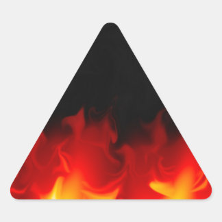 Geschenk von der Hölle in Brand Dreieckiger Aufkleber