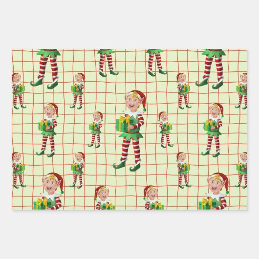 Geschenk von einem Elf Geschenkpapier Set (Vorderseite 3)