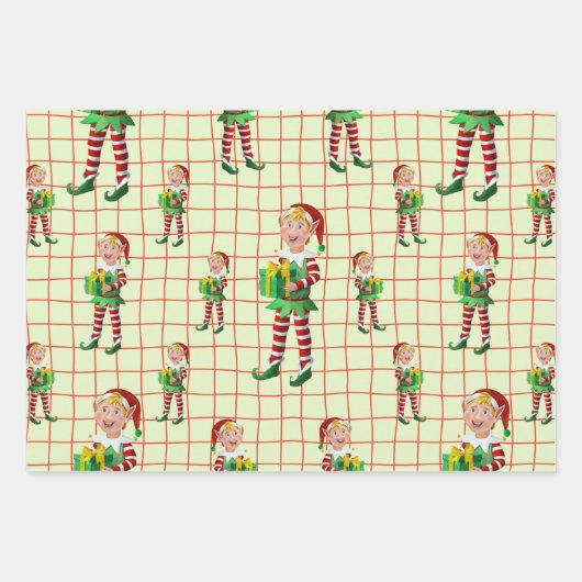 Geschenk von einem Elf Geschenkpapier Set (Vorderseite 2)