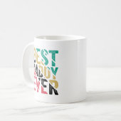 Geschenk von einem Kind zu Daddy Best Daddy je Kaffeetasse (Vorderseite Links)