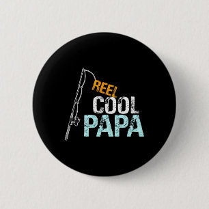 Geschenk von Enkelin Enkelsohn Reel Cool Papa Button