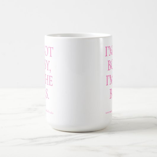 Geschenk von Frauen für das Amt des Chefs von Babe Kaffeetasse (Mittel)