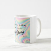 Geschenk von Frauen in benutzerdefinierten Farben Kaffeetasse (VorderseiteRechts)