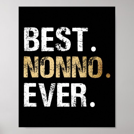Geschenk von Grandtochter Grandson Best Nonno Poster (Vorne)