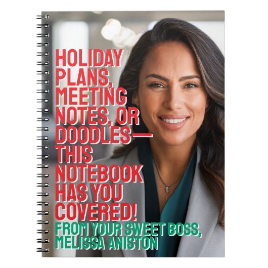 Geschenk von Ihrem süßen Boss Notizblock (Vorderseite)