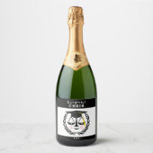 Geschenk von Jurastudenten Schaumweinetikett (Vorderseite)