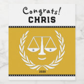 Geschenk von Jurastudenten Weinetikett (Einzelnes Label)