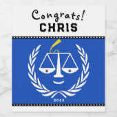 Geschenk von Jurastudenten Weinetikett (Einzelnes Label)