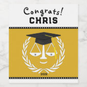 Geschenk von Jurastudenten Weinetikett (Einzelnes Label)