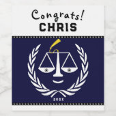 Geschenk von Jurastudenten Weinetikett (Einzelnes Label)