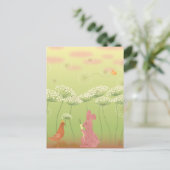 Geschenk von Königin Anne's Spitzen-Illustration P Postkarte (Stehend Vorderseite)