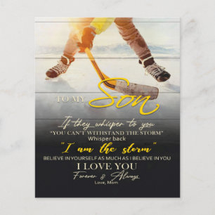 Geschenk von Mama an meinen Sohn, Geschenk zum Geb Flyer