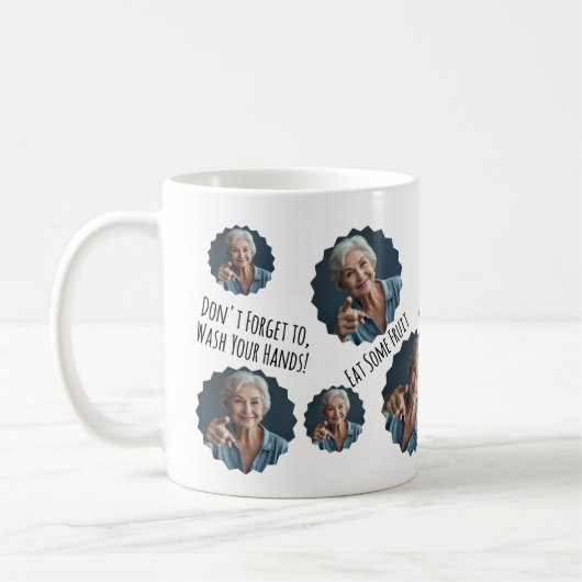 Geschenk von Mama an Sohn oder Tochter Student Kaffeetasse (Links)