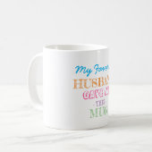 Geschenk von Mann zu Ehefrau Kaffeetasse (Vorderseite Links)