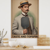 Geschenk von Pickleball für Gentlemen des Geschmac Poster (Küche)