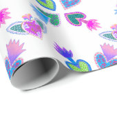 Geschenk von Sacro Heart White Decoupage Kunsthand Geschenkpapier (Rolleneckpunkt)