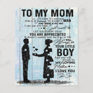 Geschenk von Sohn an Mama, Personalisierter Brief Flyer