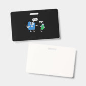 Geschenk von Vater und Sohn für die Computertechni Ausweis (Vorder- & Rückseite)