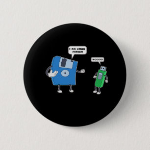 Geschenk von Vater und Sohn für die Computertechni Button